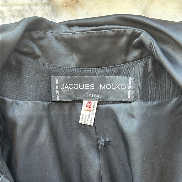 Jacques Molko Black Wool Jacket with Bow Details | 42 - Picture 5 of 5